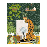 Cheetah in Tropical Laundry Room (Print Only) thumbnail