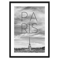 PARIS Eiffel Tower | Text & Skyline
