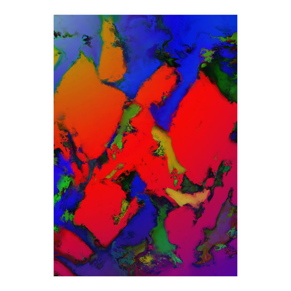 Alligator Red Glow (Print Only)