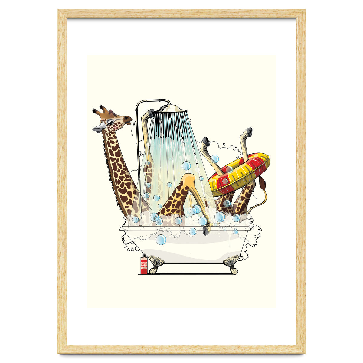 Giraffe in the Bath, Funny Bathroom Humour