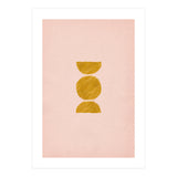 Pink and rust minimalist shapes (Print Only) thumbnail