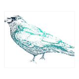 Teal Raven (Print Only) thumbnail