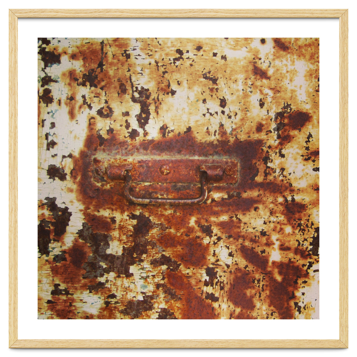 Rusty metal door