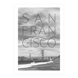Golden Gate Bridge & Baker Beach | Text & Skyline (Print Only) thumbnail