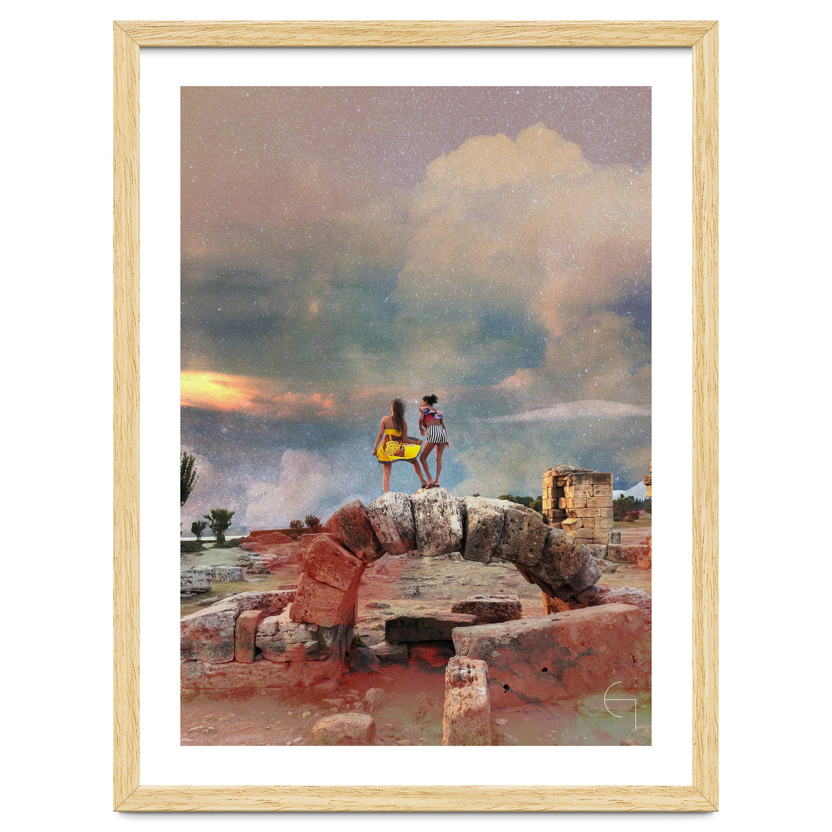 Voyageuses contemplant le crépuscule