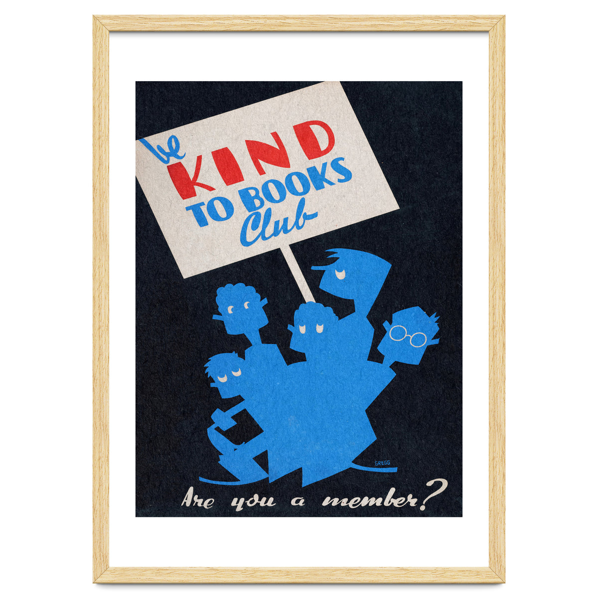 The Be Kind To Books Club Advertisement