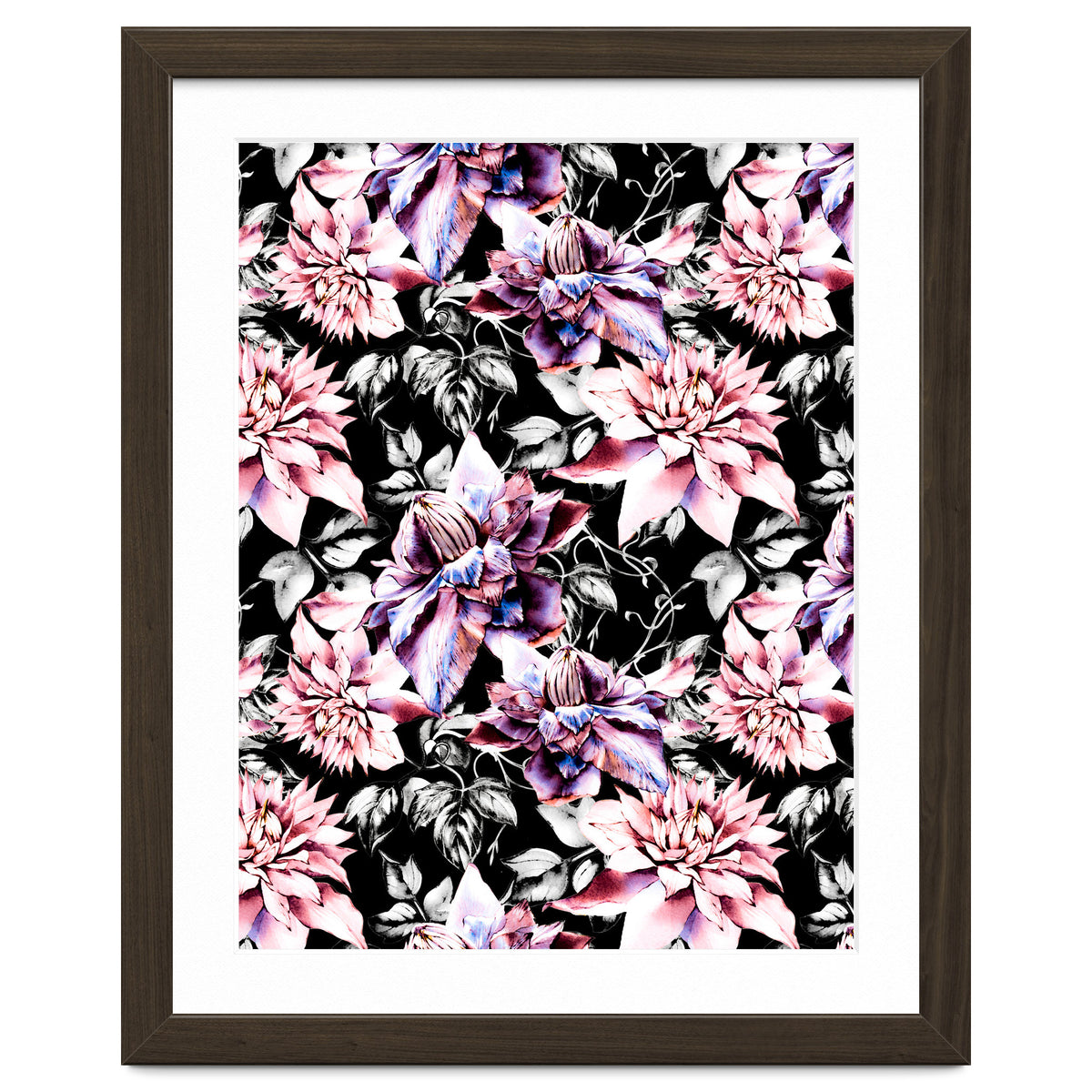 Pink bloom in the dark