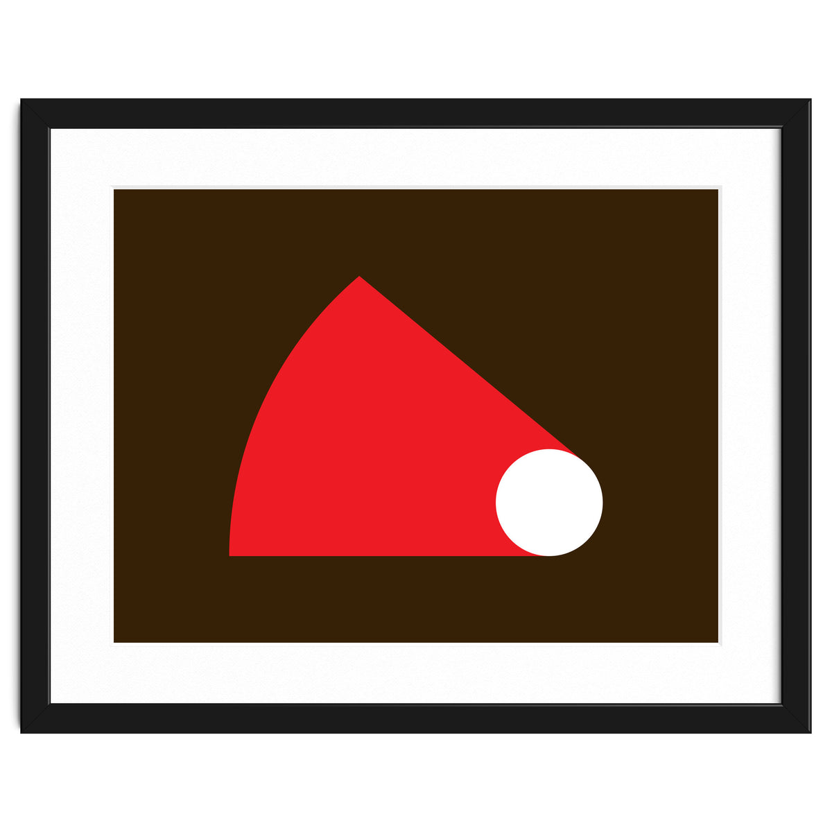 Geometric Shapes No. 51 - red & brown