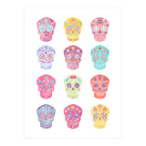 Watercolour Sugar Skulls (Print Only) thumbnail