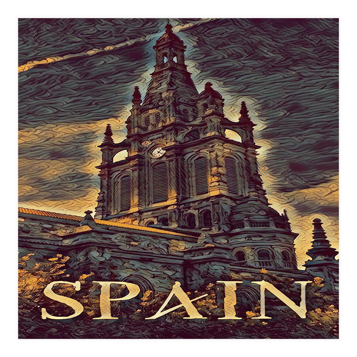 Gothic church in Spain (Print Only)