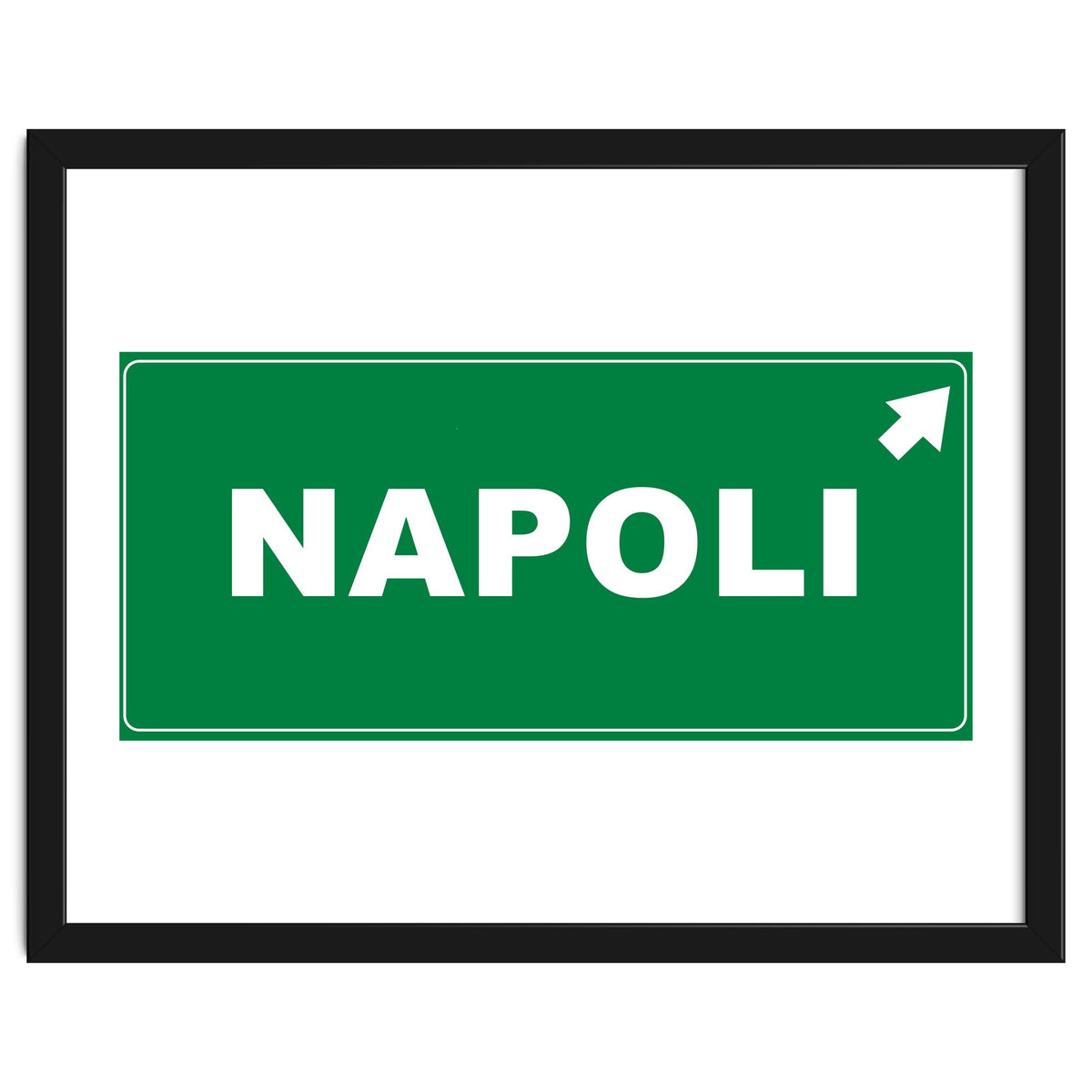 Let`s go to Napoli, Italy! Road sign