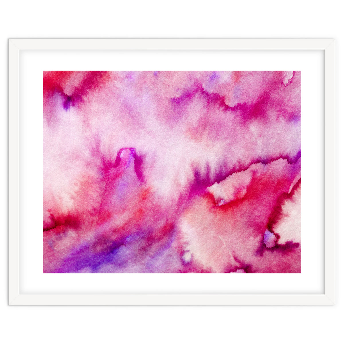 Watercolor magenta tie-dye