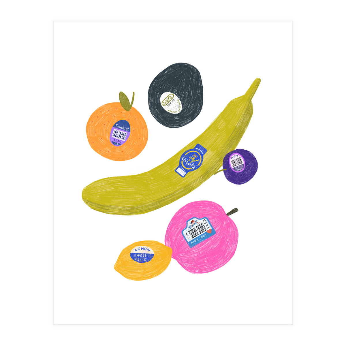 Fruit Stickers (Print Only)