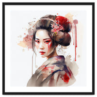 Watercolor Modern Geisha #2