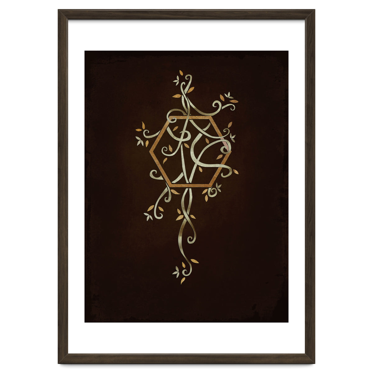 Flowering golden hexagon