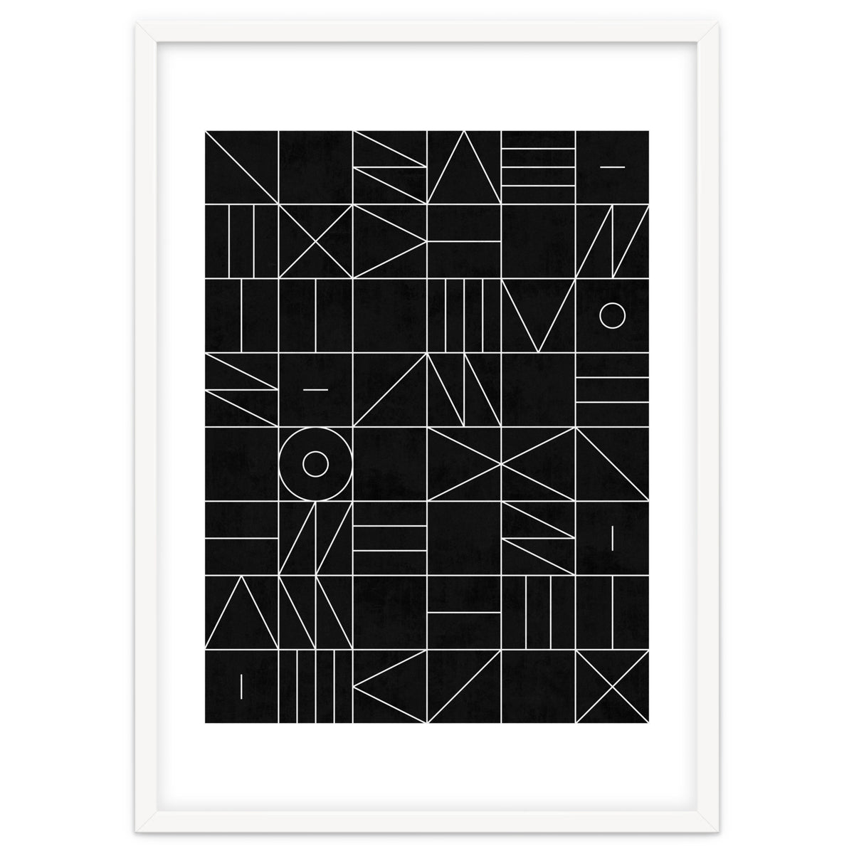 My Favorite Geometric Patterns No.9 - Black