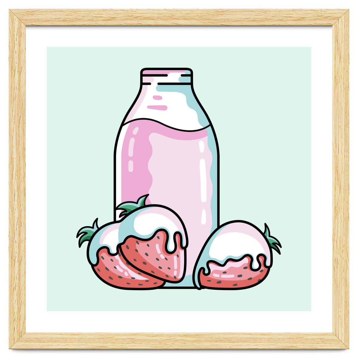 Cute Strawberry Milkshake