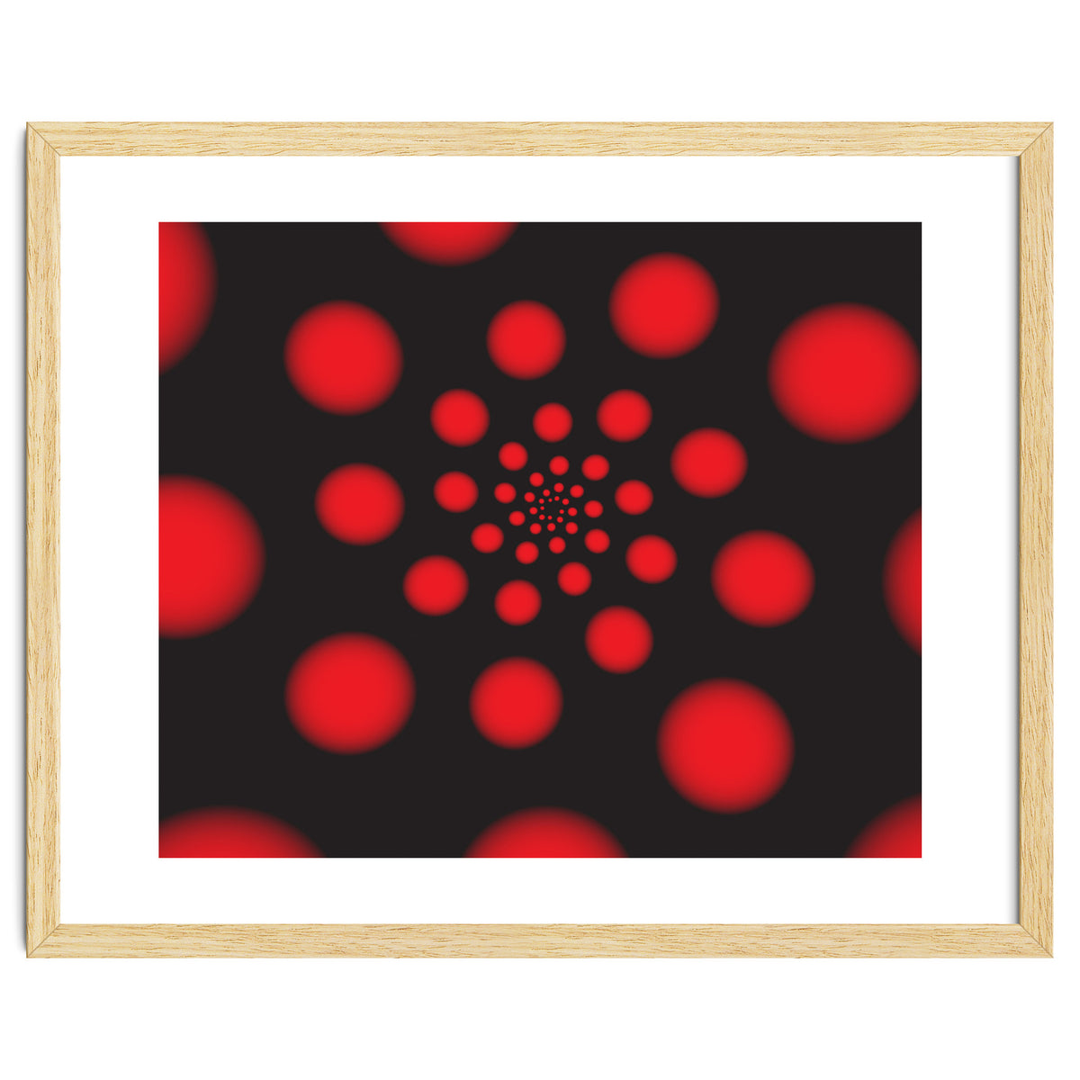 Red Spiral Dots
