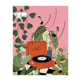 Vinyl Record Player in My Garden (Print Only) thumbnail