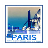 Travel Poster Paris Vintage  (Print Only) thumbnail