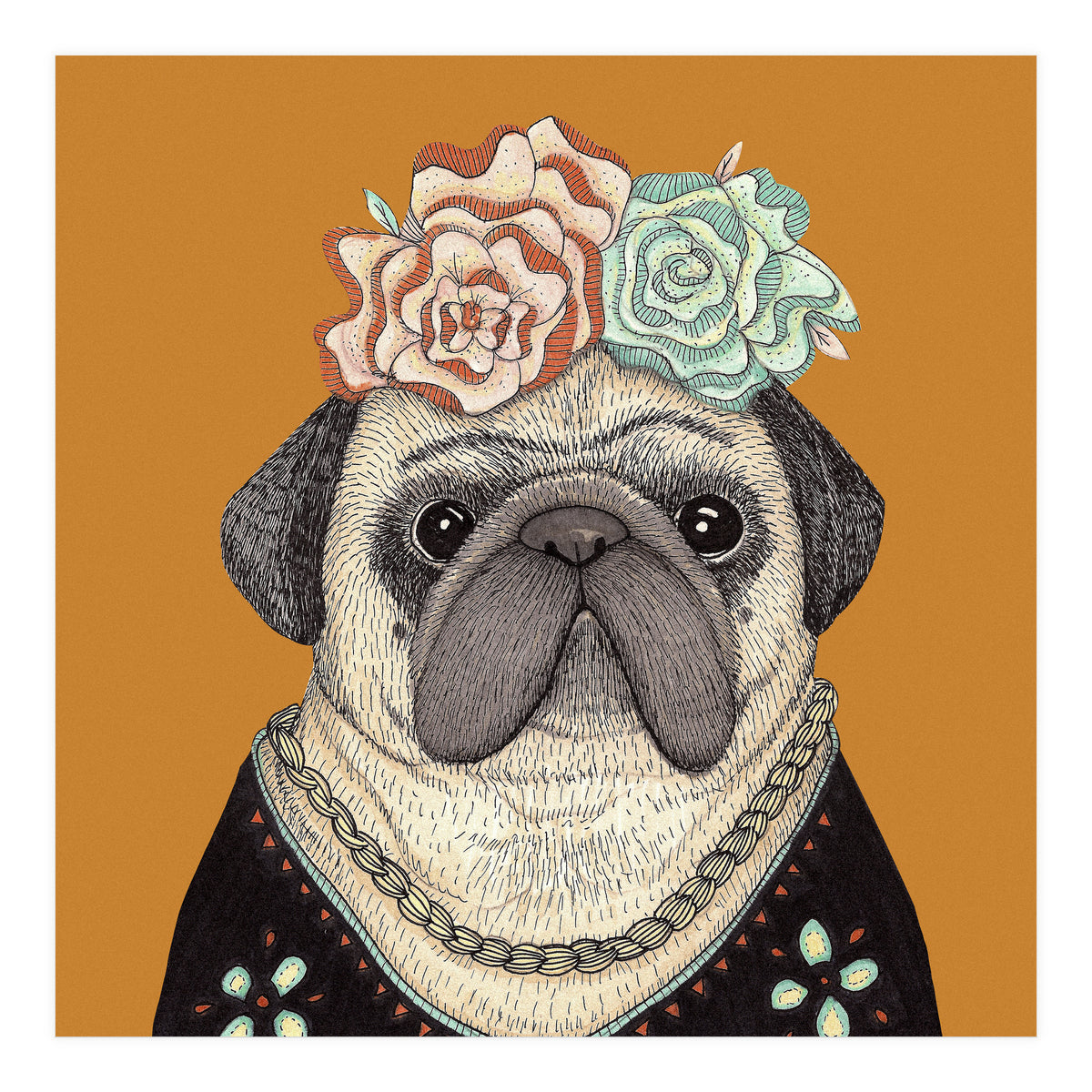 Frida Pug 7000 (Print Only)