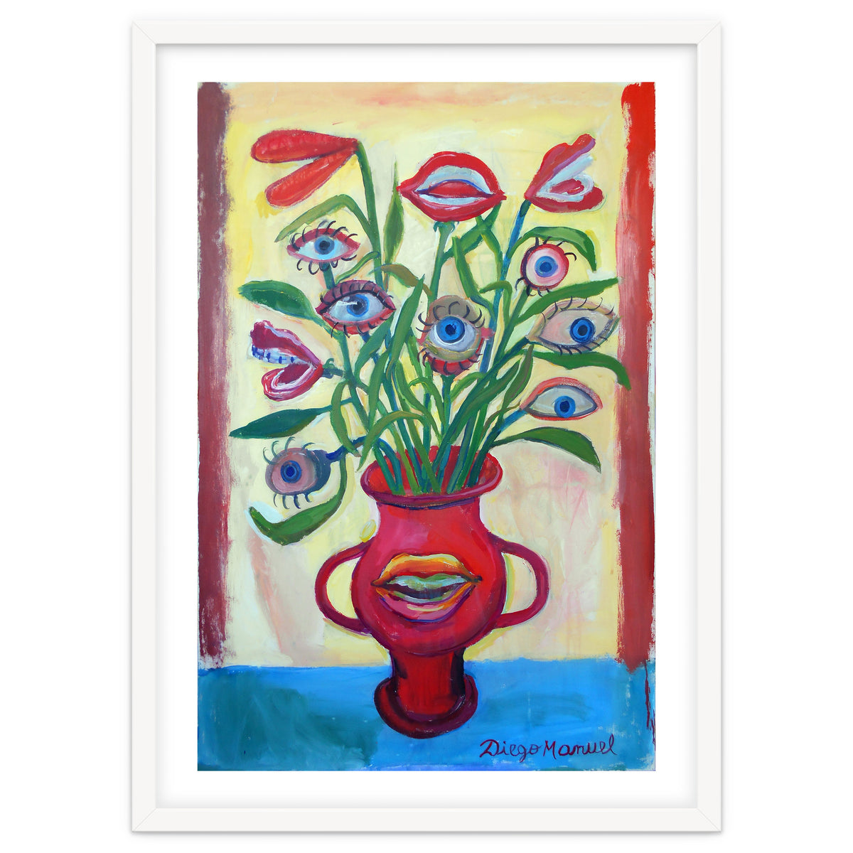 Florero Y Ojos