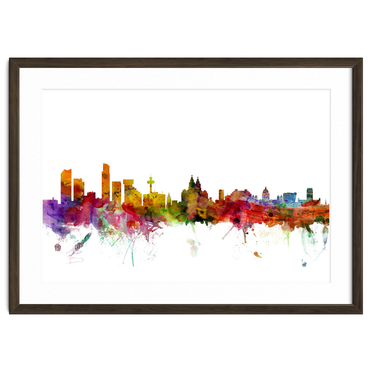 Liverpool England Skyline