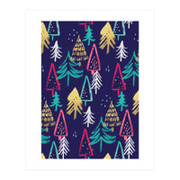 Christmas Pattern Trees (Print Only)