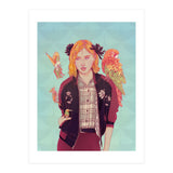 Blue Magnolia Lady (Print Only) thumbnail