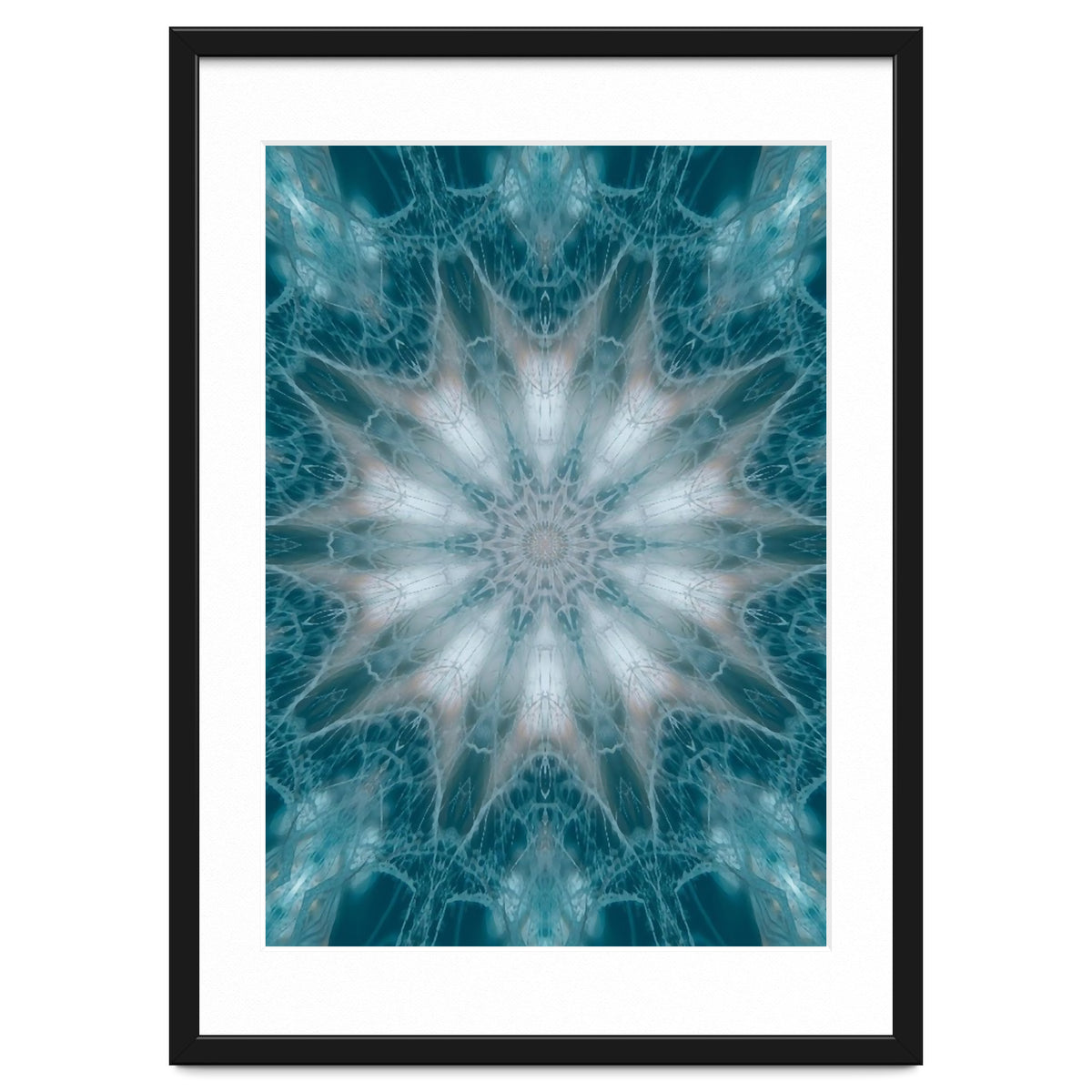 Mandala - Green, White, Rose