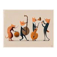 Cats Playing Jazz (Print Only)