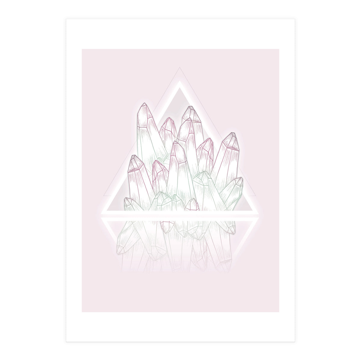 Crystals Pink (Print Only)