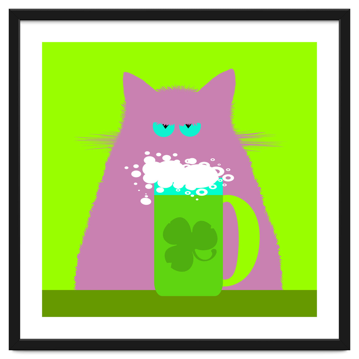 Saint Patrick's Day Lilac Cat