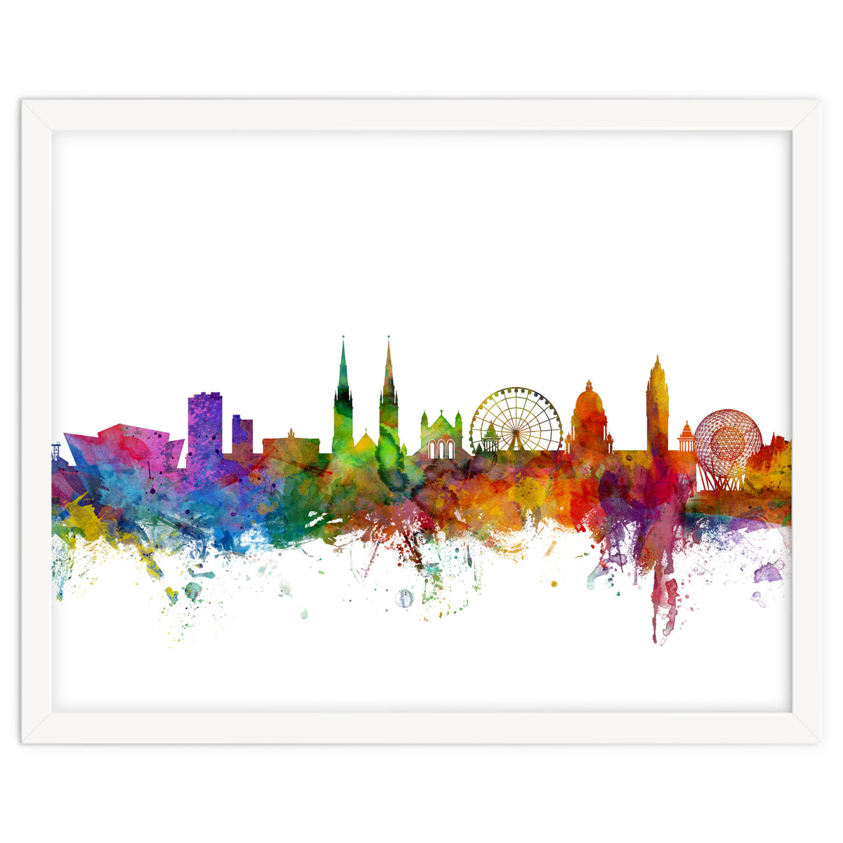 Belfast Northern Ireland Skyline