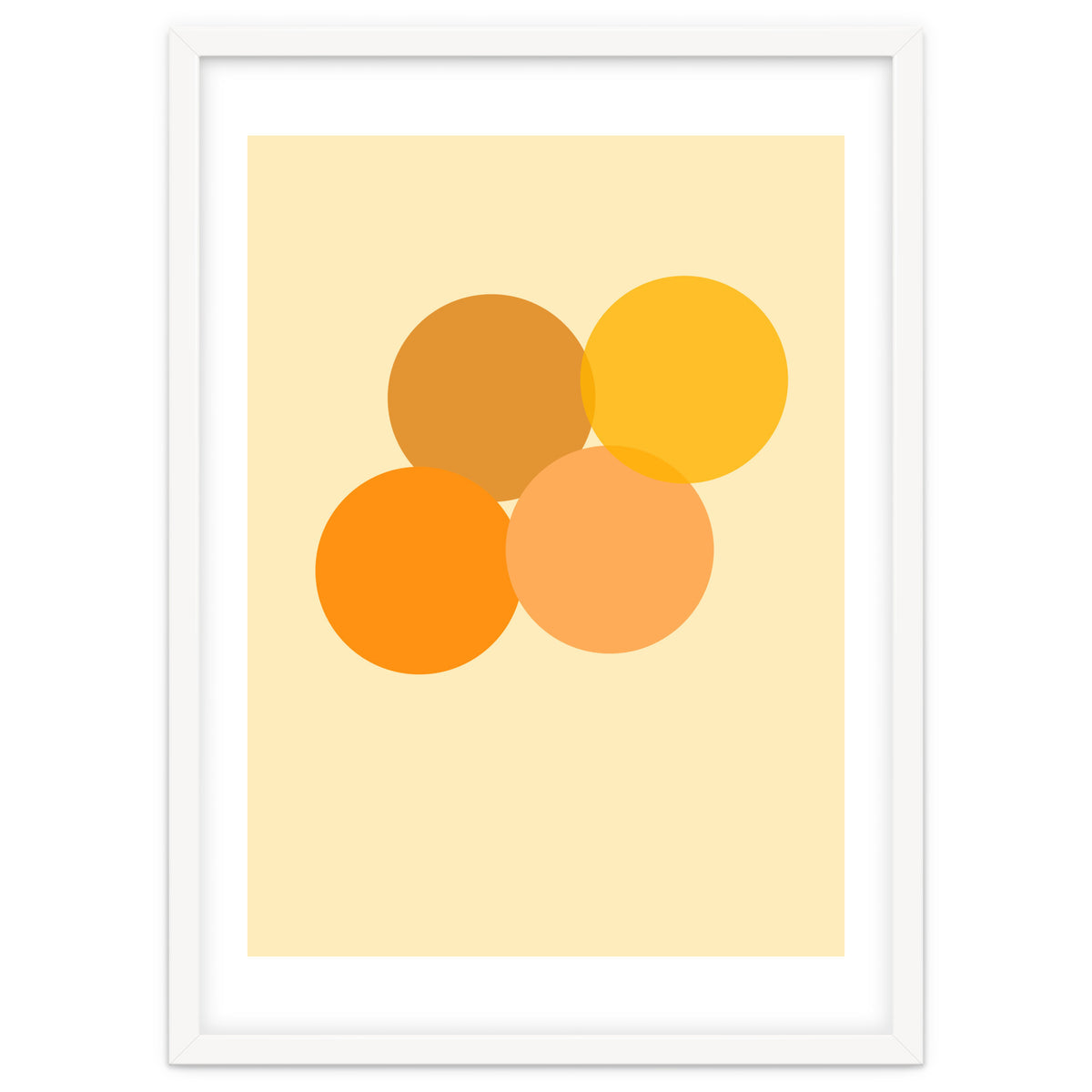 Orange circles abstract