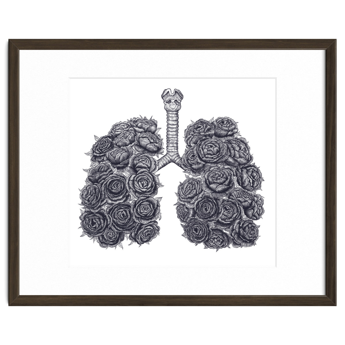 Lungs With Peonies