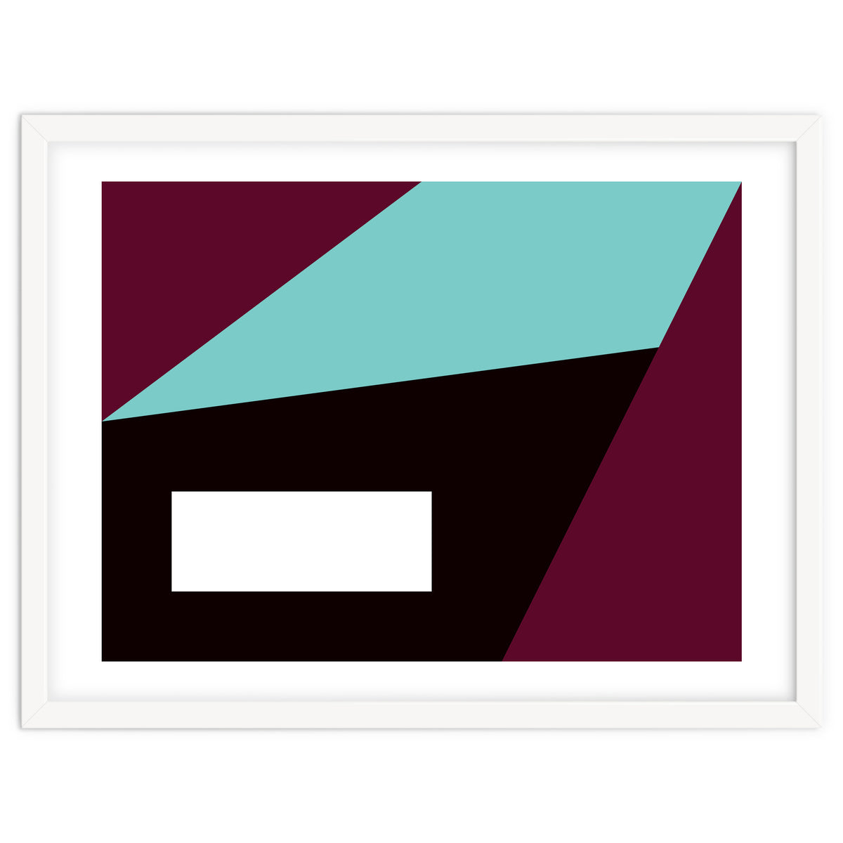 Geometric Shapes No. 84 - purple & turquoise