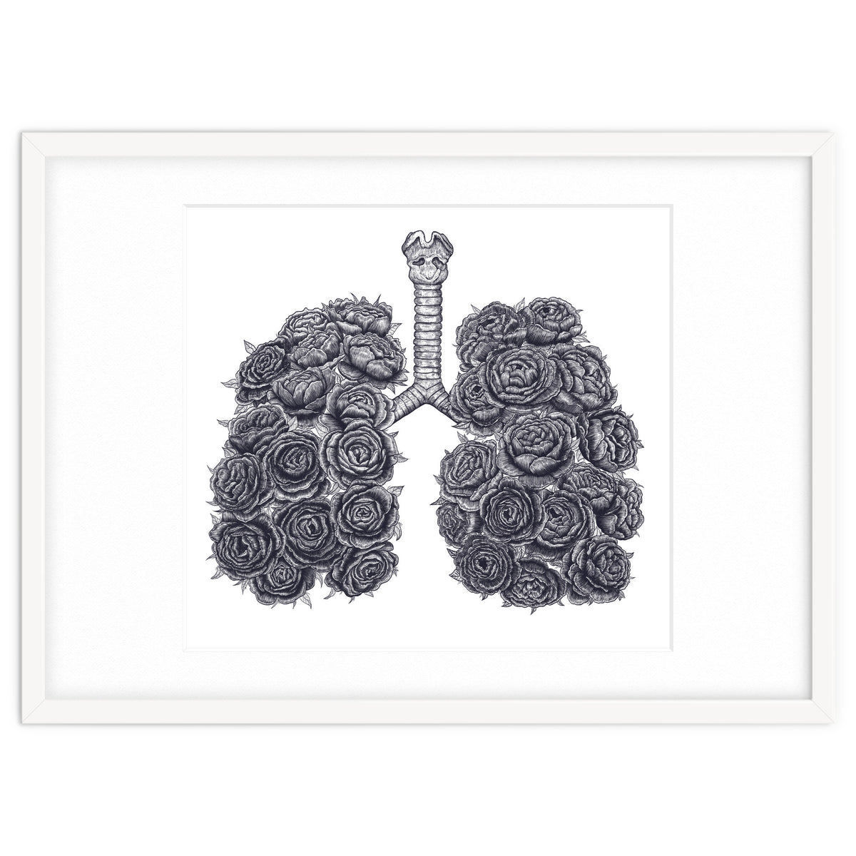 Lungs With Peonies
