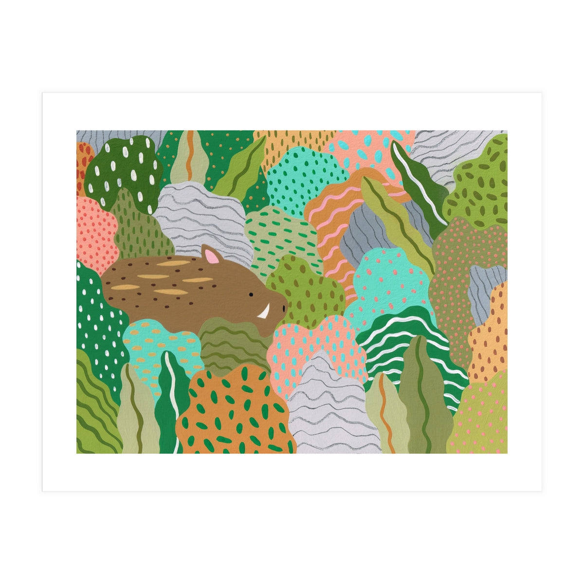 Wild Boar, Run Free (Print Only)