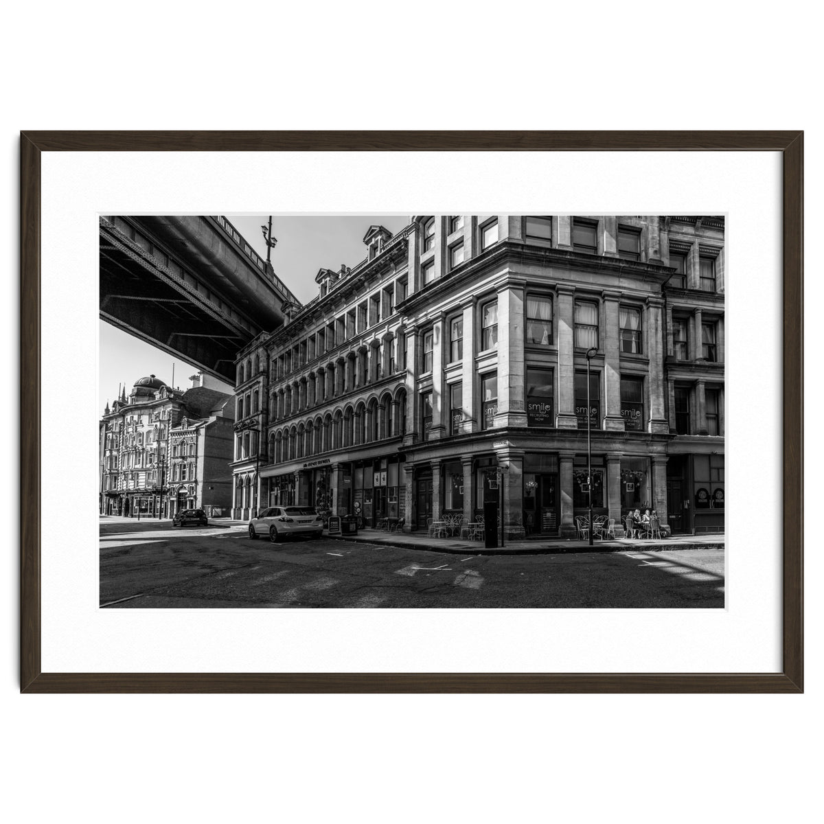 Dene st Newcastle monochrome