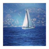 White sailed yacht (Print Only) thumbnail