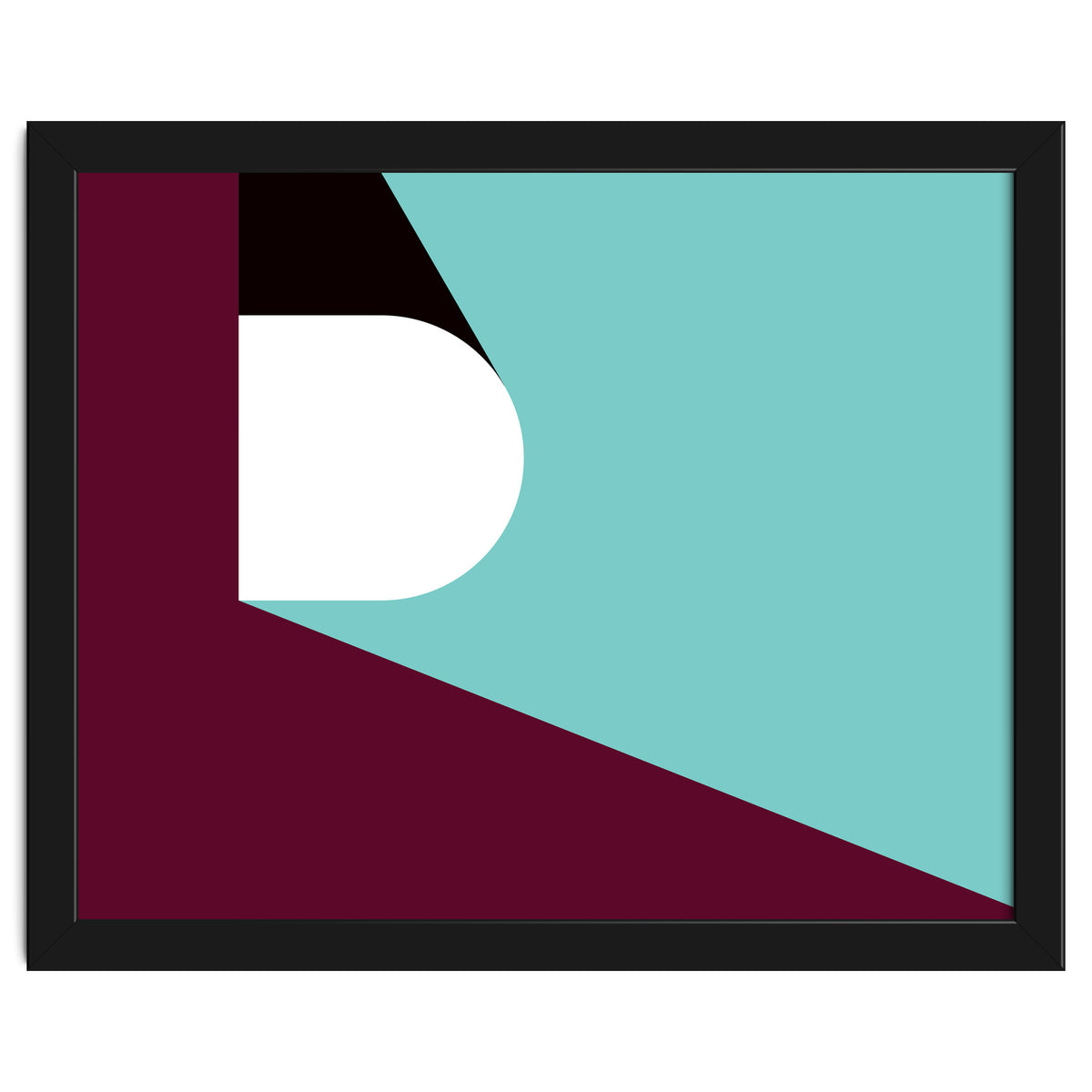 Geometric Shapes No. 82 - purple & teal