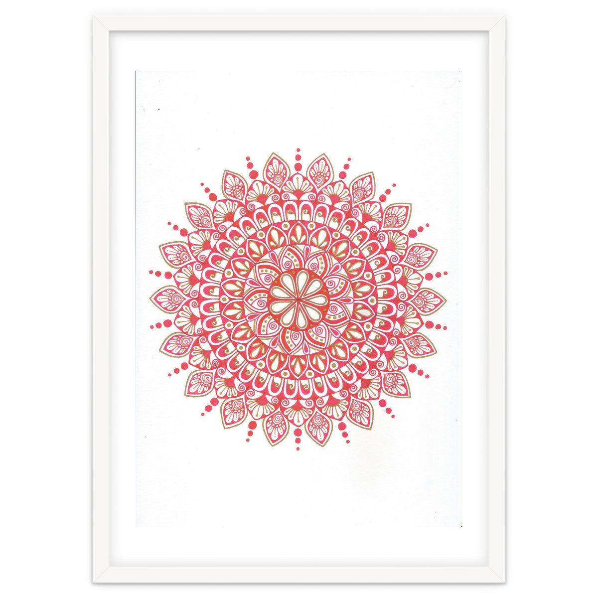 Red & Gold Mandala 2