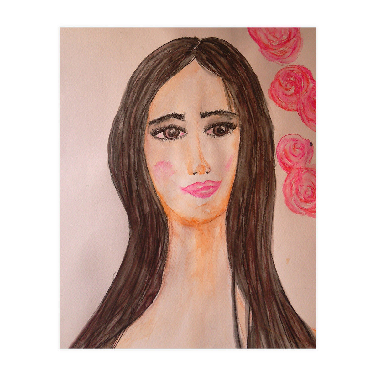 A Brunette With Sad Eyes  (Print Only)