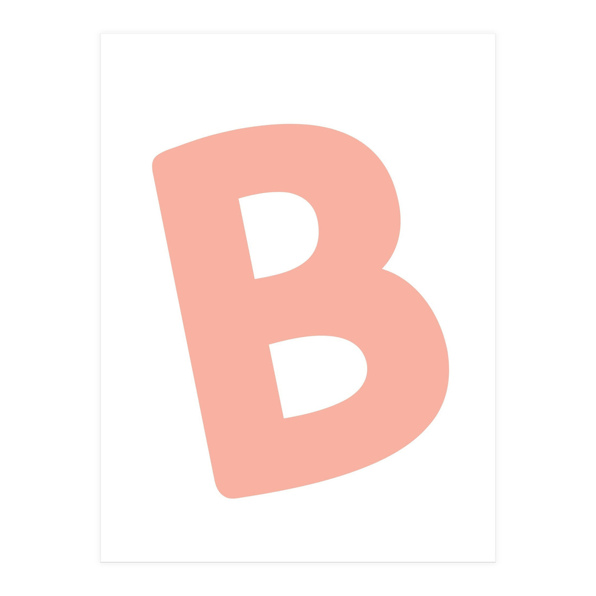 Initial Name Letter B (Print Only)