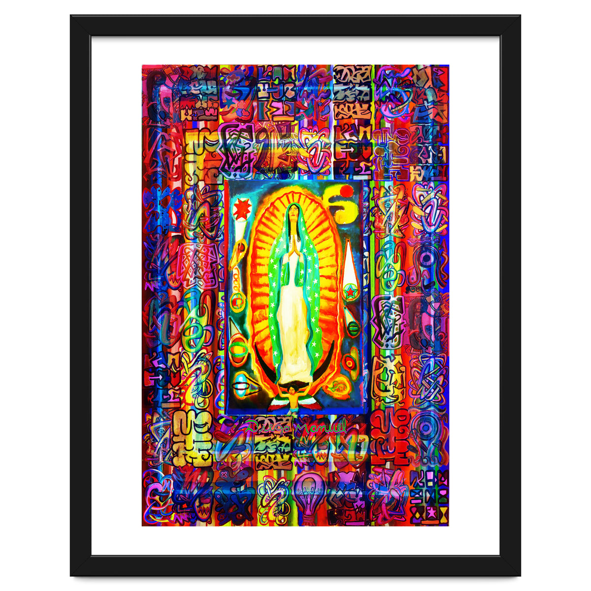 Graffiti Digital 2022 335 and Virgin of Guadalupe