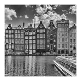 AMSTERDAM Damrak and dancing houses | Monochrome (Print Only) thumbnail