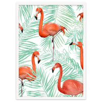 Flamingo And Mint Palm