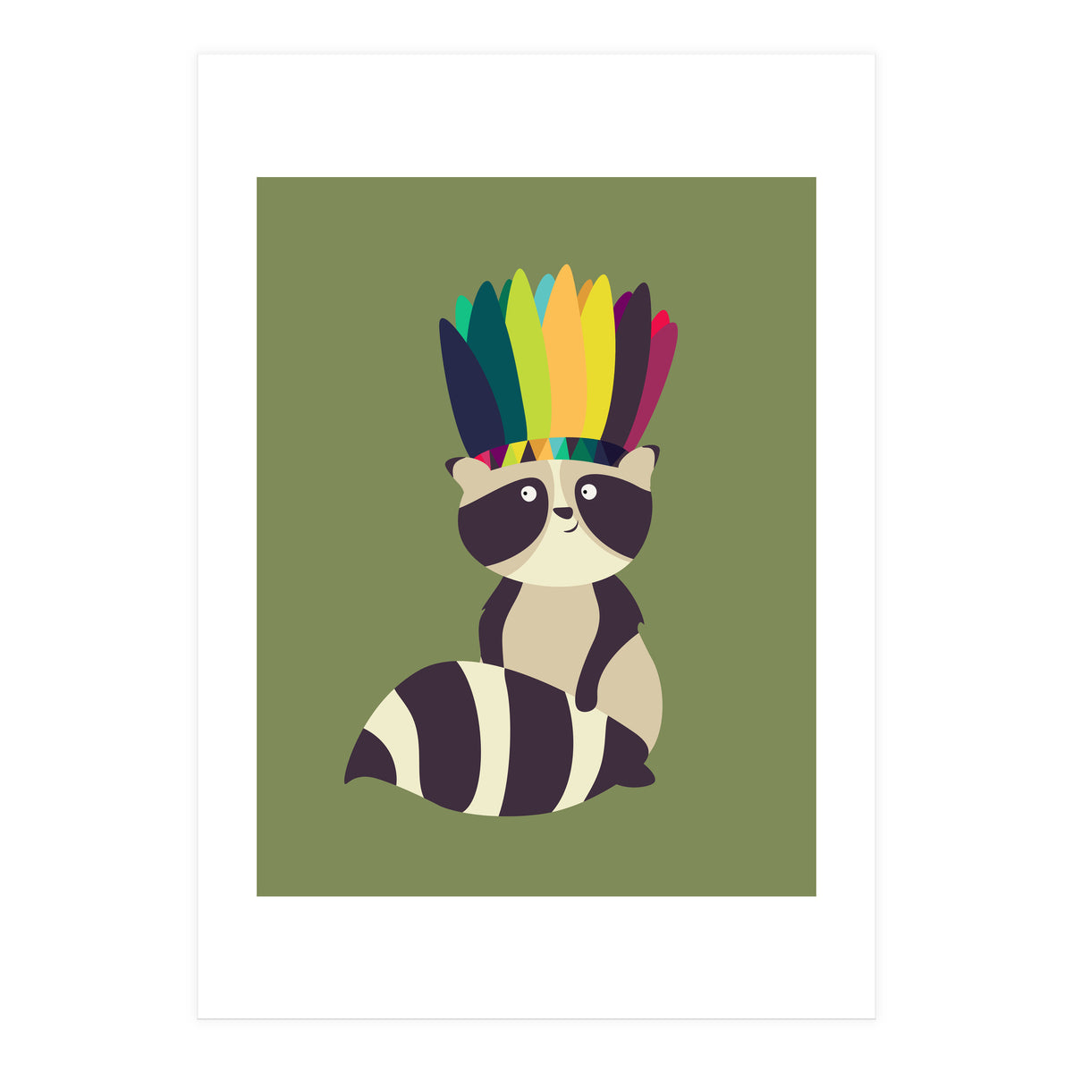 Indian Raccoon (Print Only)