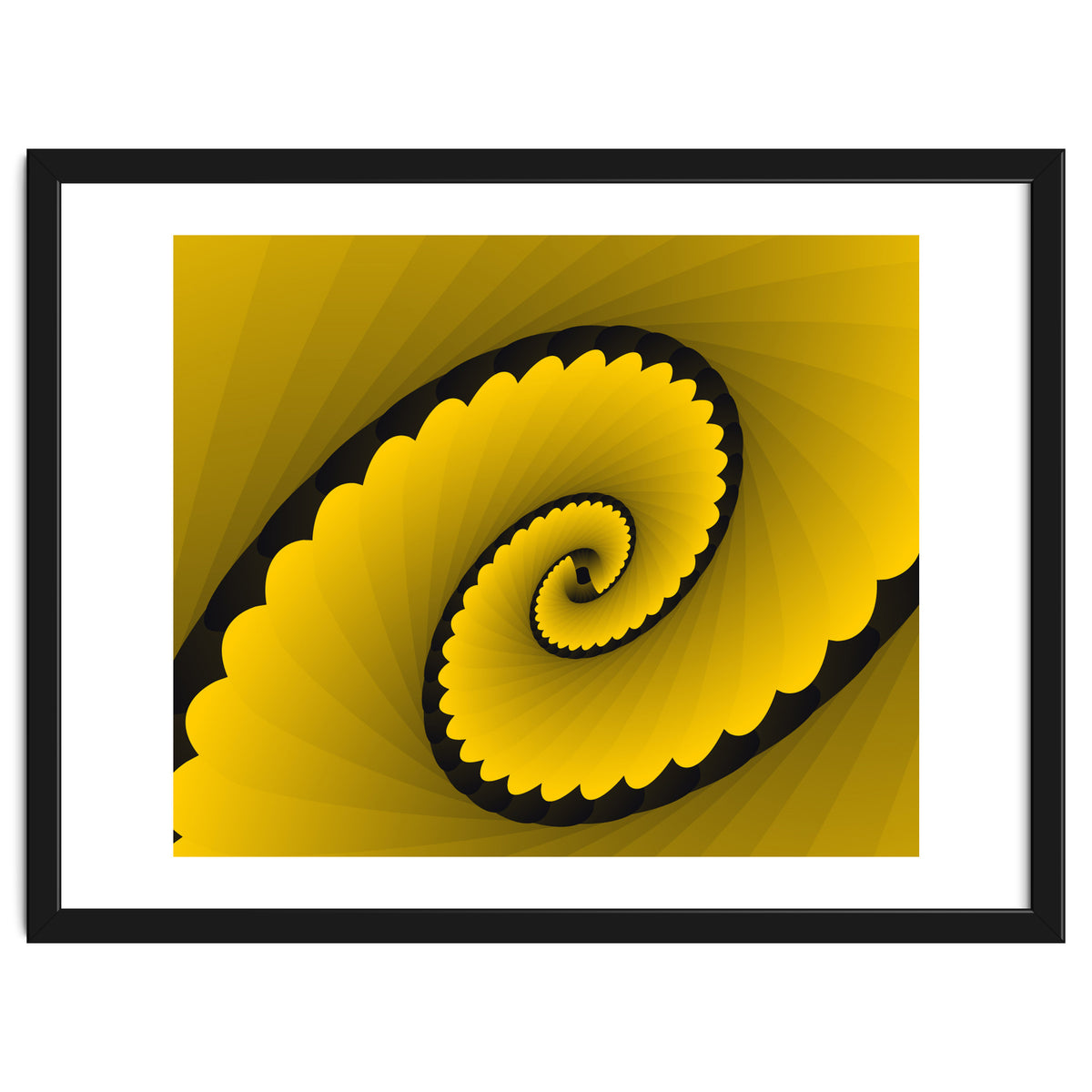 Abstract Floral Yellow